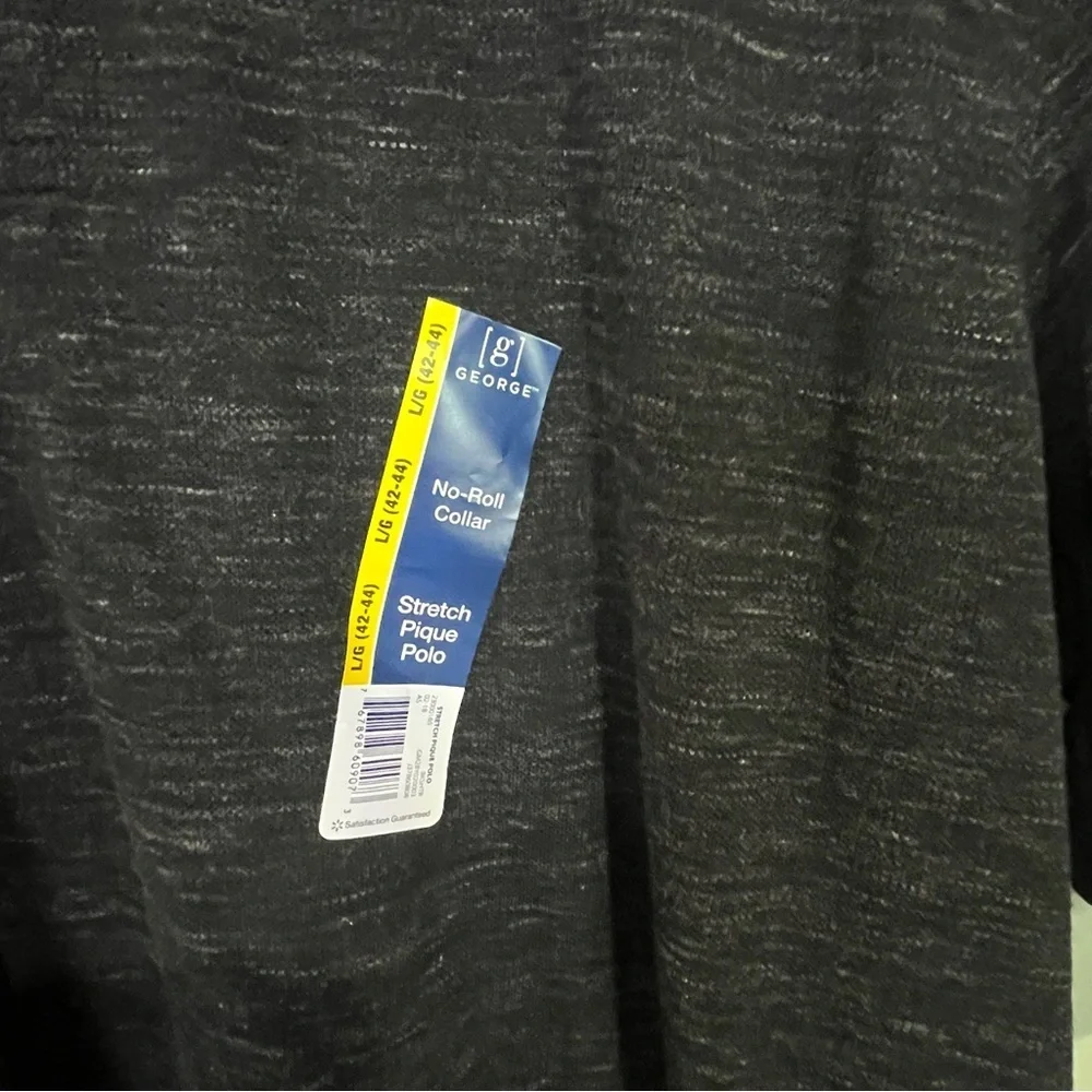 6/$25 George Black Polo Shirt